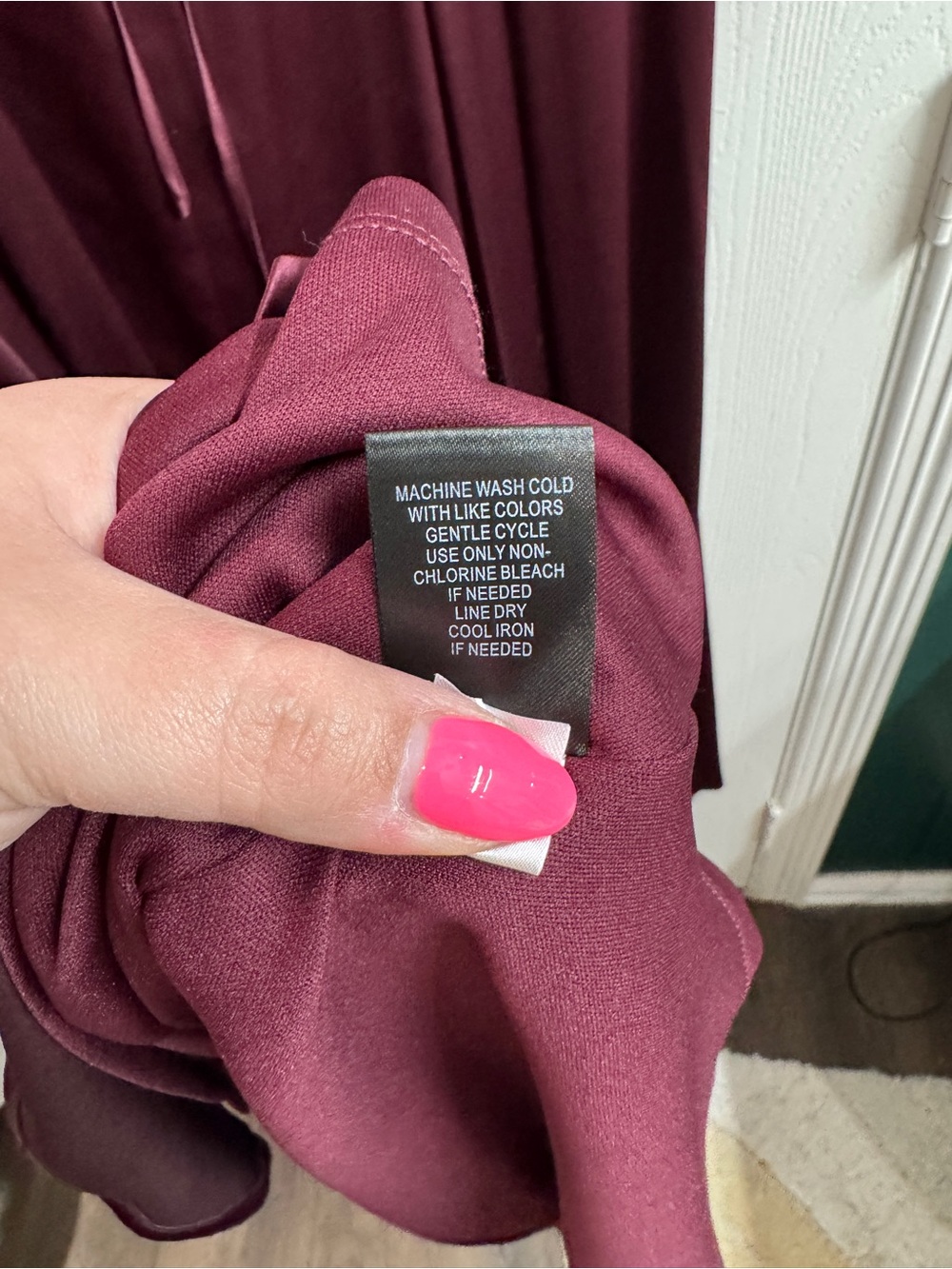 torrid Wine High-Low Satin Dress with Strappy Back - Picture 5 of 8